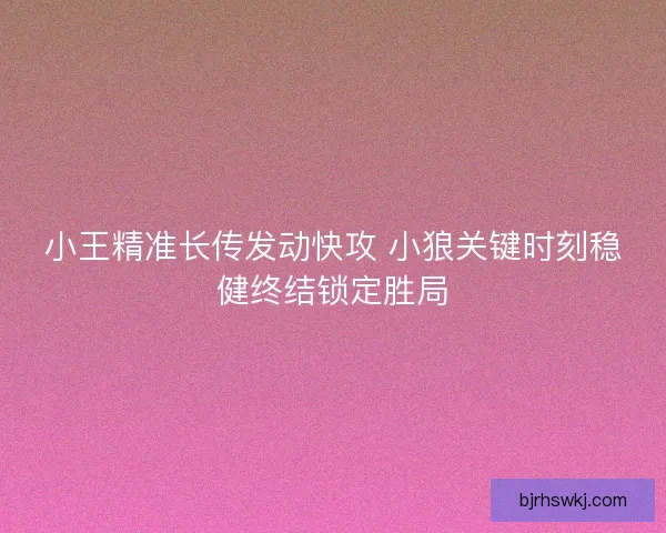 小王精准长传发动快攻 小狼关键时刻稳健终结锁定胜局